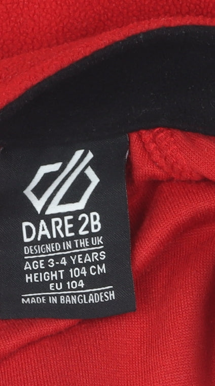 Dare 2B Boys Red Full Zip Fleece Sweatshirt 3-4 Years