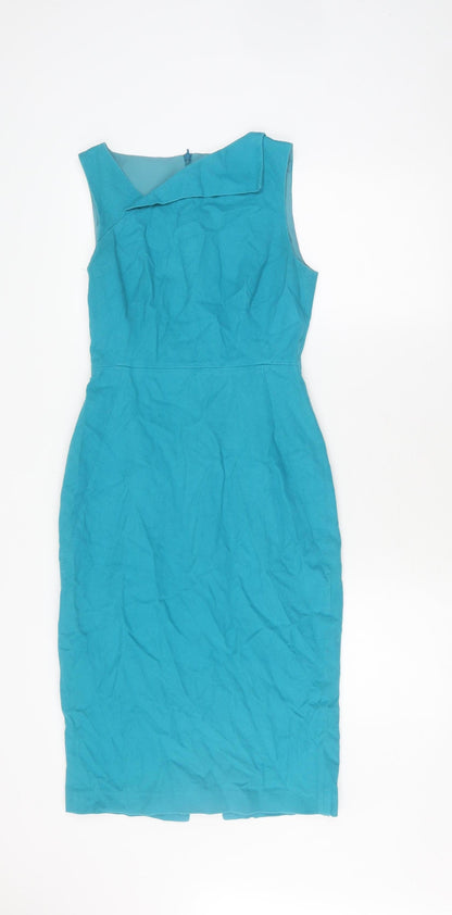 L.K. Bennett Women's Blue Sheath Dress Size 8