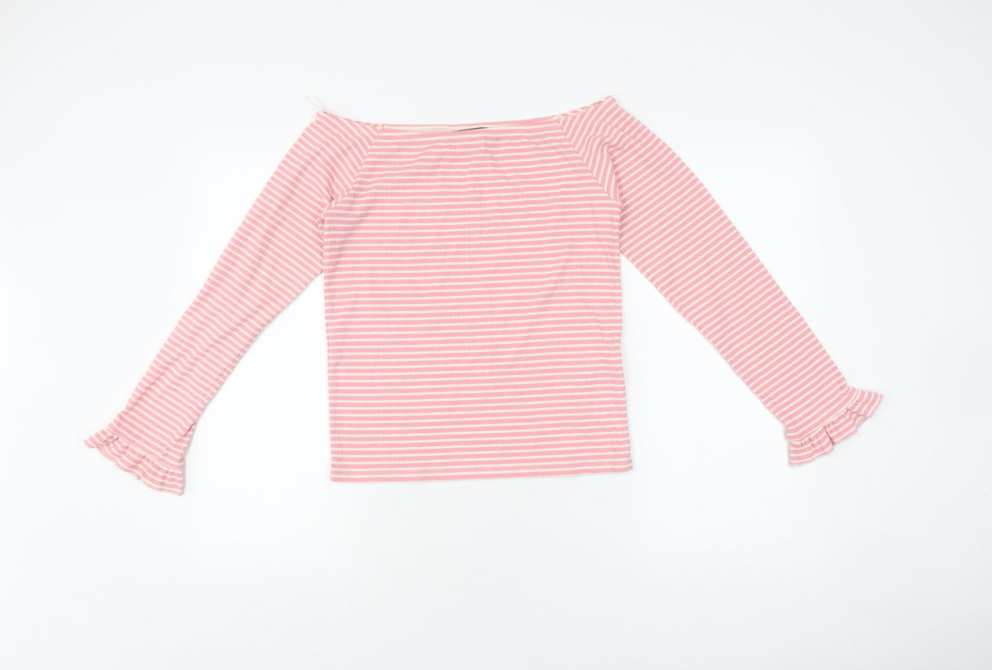 Womens UK Size 14 Marks and Spencer Pink Basic T-Shirt