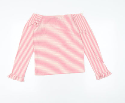Womens UK Size 14 Marks and Spencer Pink Basic T-Shirt
