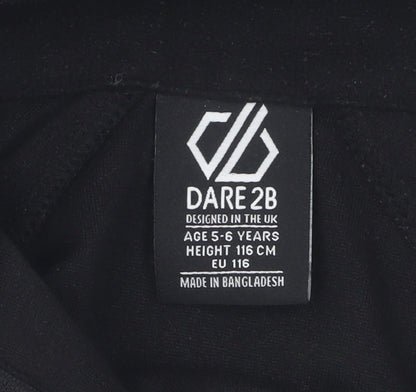 Dare 2b Boys Black Fleece 1/4 Zip Sweatshirt 5-6 Years