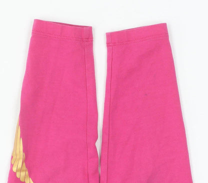 Nike Girls Pink Leggings 5 Years Activewear Elastic Waist