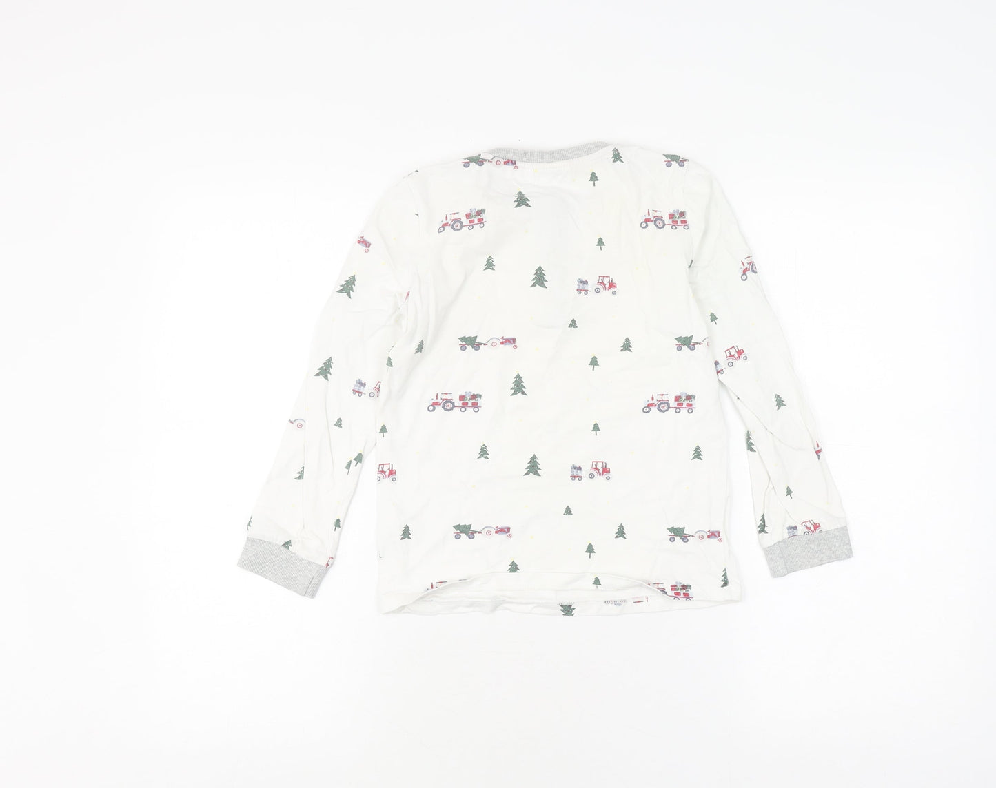 The Little White Company Boys White Christmas T-Shirt, 7-8 Years