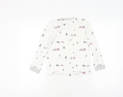 The Little White Company Boys White Christmas T-Shirt, 7-8 Years