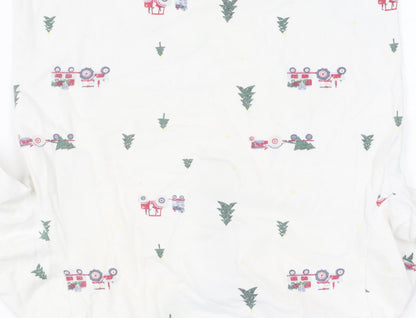 The Little White Company Boys White Christmas T-Shirt, 7-8 Years