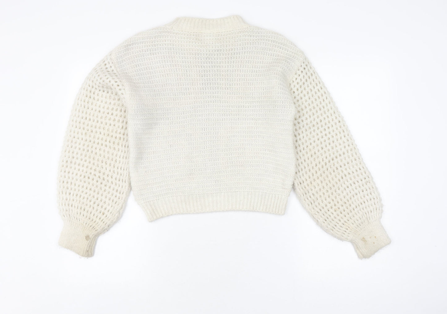 Zara Girls Multicoloured Patchwork Knit Jumper 13-14 Years