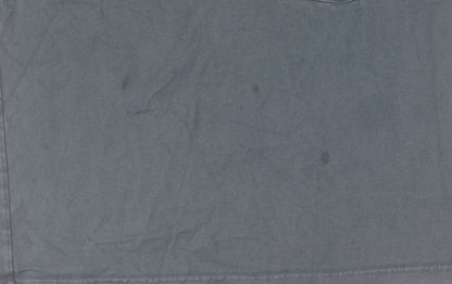 Uniqlo Men's Blue Long Sleeve T-Shirt Medium