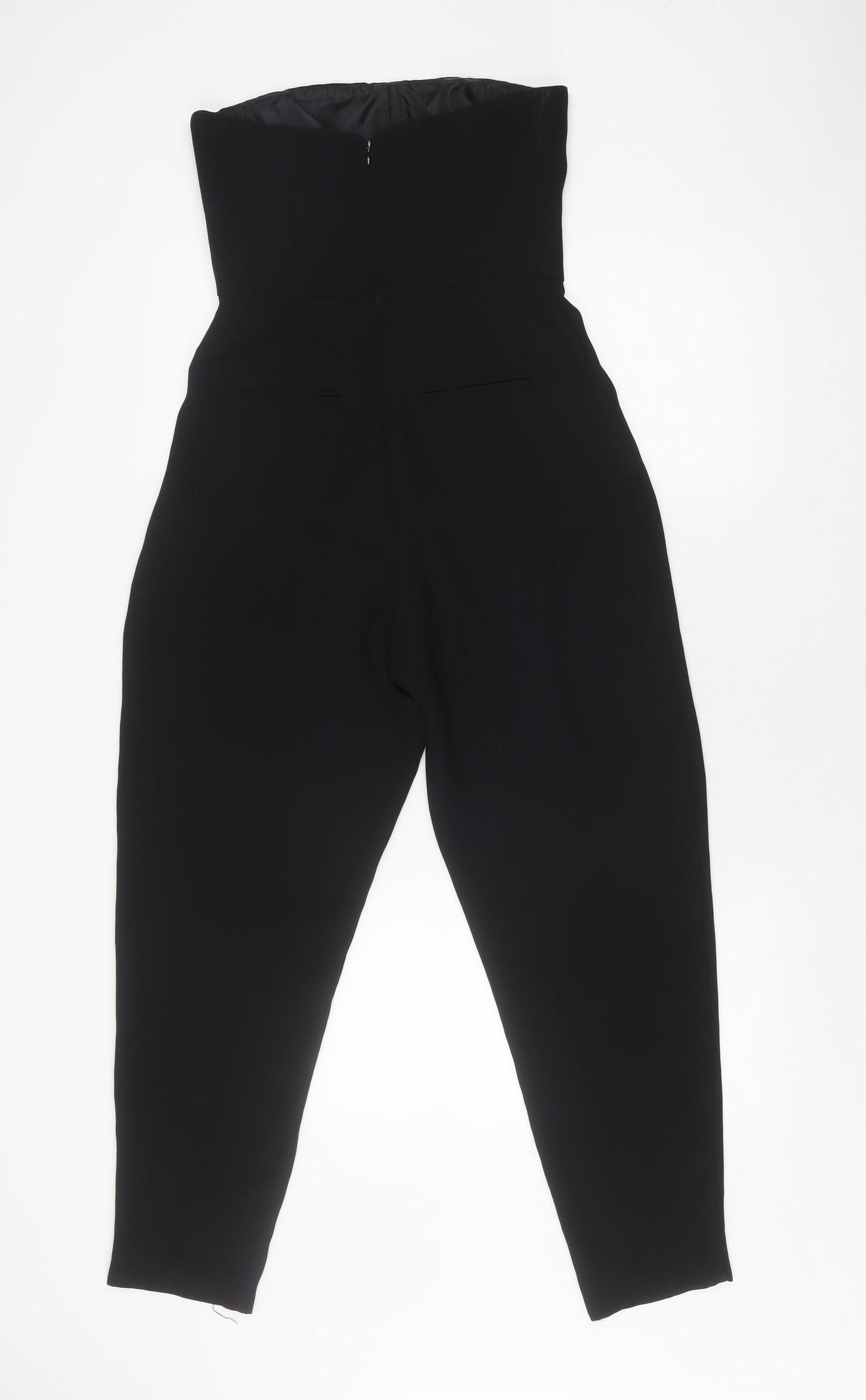 Topshop Women's Black Sleeveless Jumpsuit, Size 8