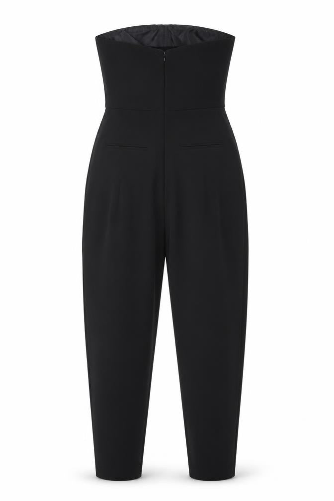 Womens UK Size 8 Topshop One-Piece Black Jumpsuit