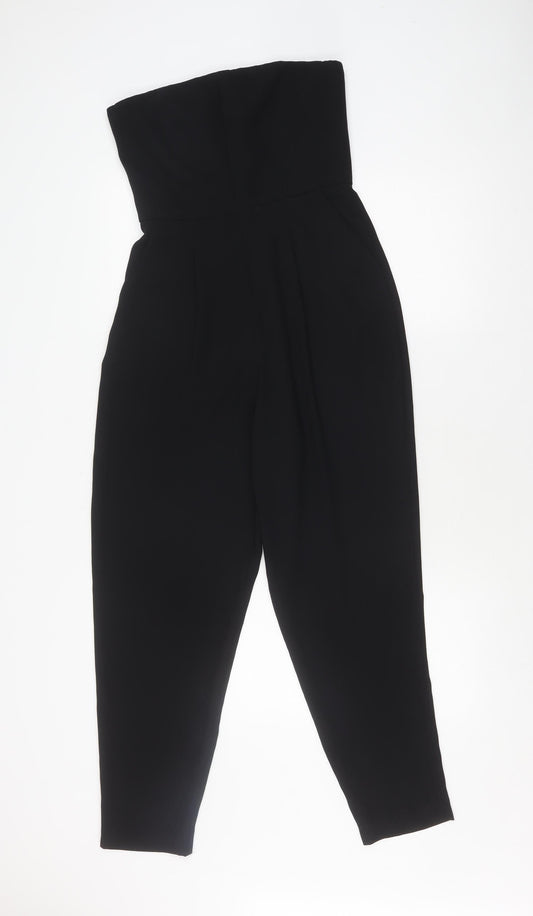 Topshop Women's Black Sleeveless Jumpsuit, Size 8
