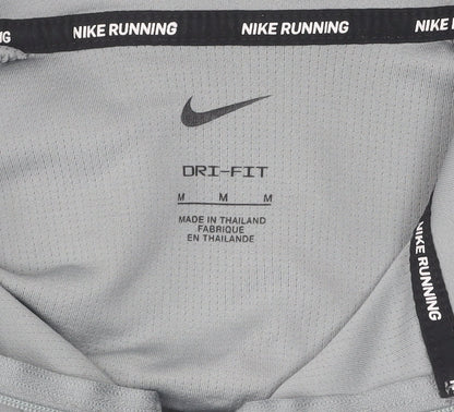 Nike Grey Running Top, M, Unisex, Long Sleeve Dri-FIT