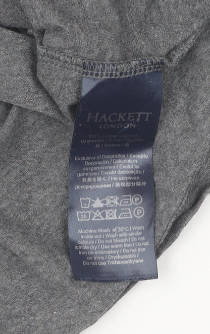 Hackett London Men's Grey Small Classic Fit T-Shirt