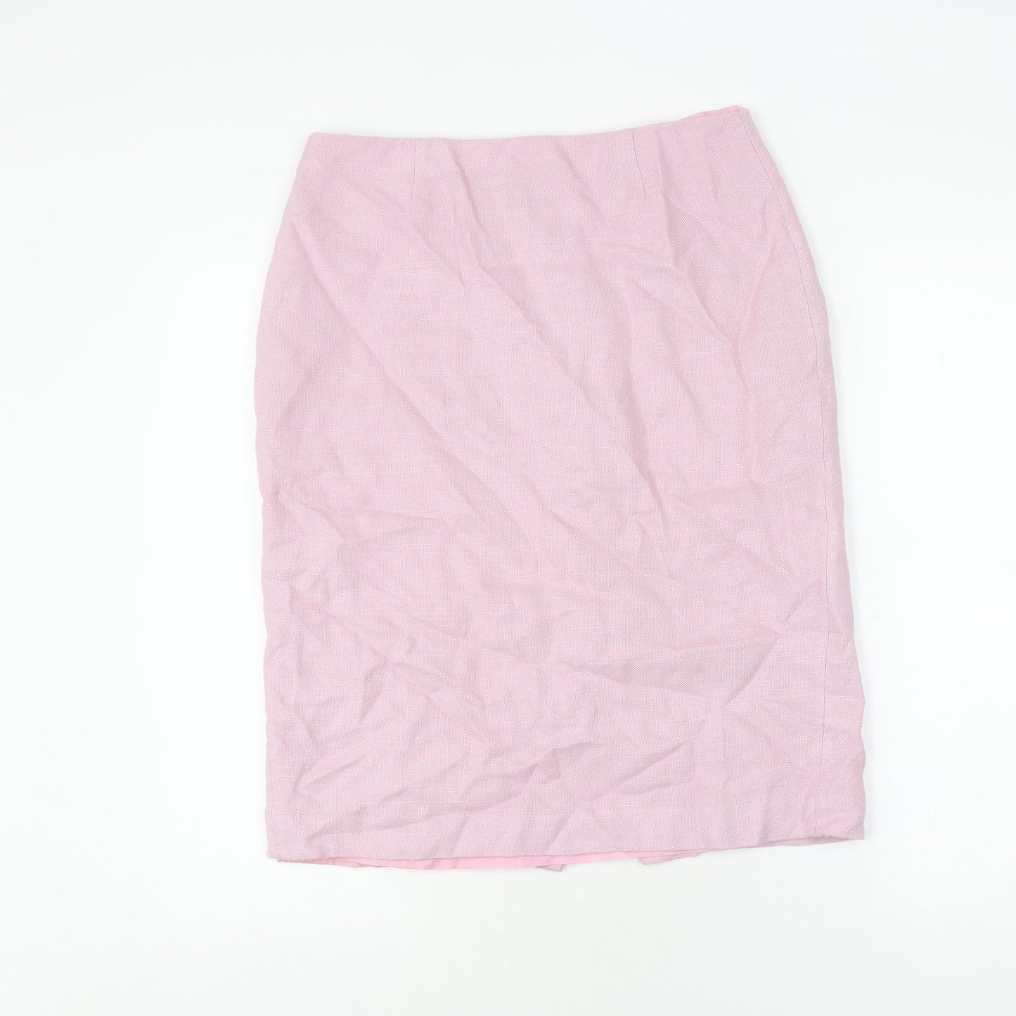 Hobbs Women's Pink Pencil Skirt, Size 12, Knee-Length