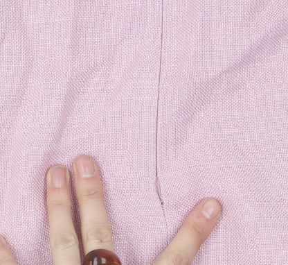 Hobbs Women's Pink Pencil Skirt, Size 12, Knee-Length