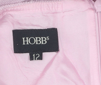 Hobbs Women's Pink Pencil Skirt, Size 12, Knee-Length