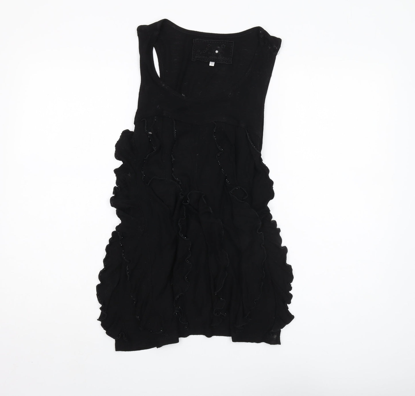 Womens UK Size 12 Rocha John Rocha Black  Tank