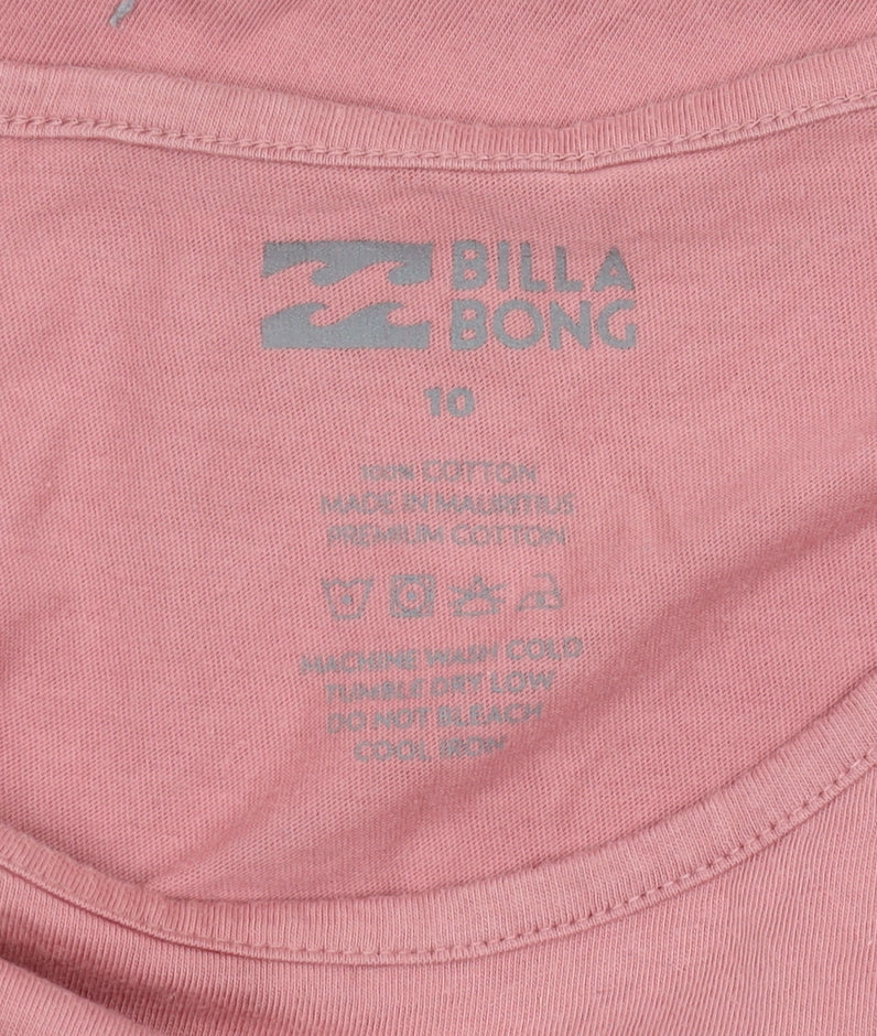 Womens UK Size 10 Billabong Pink  T-Shirt