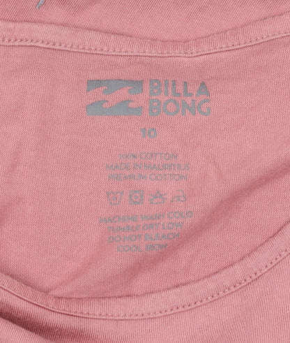 Womens UK Size 10 Billabong Pink  T-Shirt