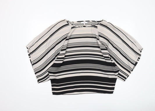 Jasper Conran Women's Black Striped 10 Tunic Blouse