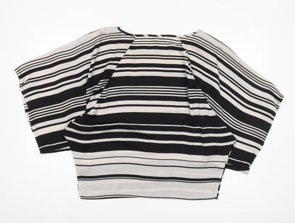 Jasper Conran Women's Black Striped 10 Tunic Blouse