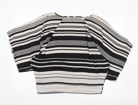 Jasper Conran Women's Black Striped 10 Tunic Blouse