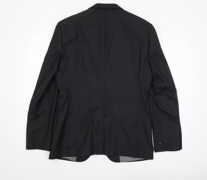 Mens UK Size 38 Jasper Conran Regular Black Suit Jacket