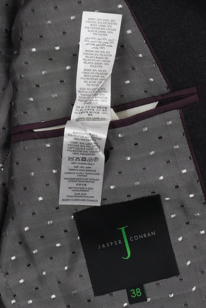 Mens UK Size 38 Jasper Conran Regular Black Suit Jacket