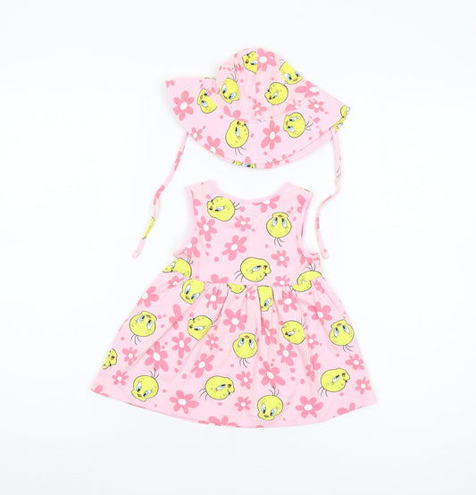 Looney Tunes Pink A-Line Dress Unisex 12-18 Months