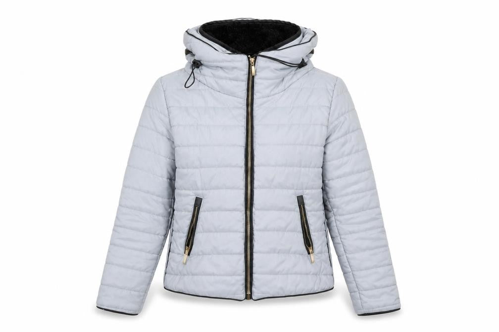 Womens UK Size S Unknown Grey Puffer Jacket