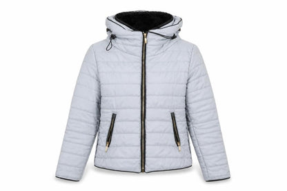 Womens UK Size S Unknown Grey Puffer Jacket