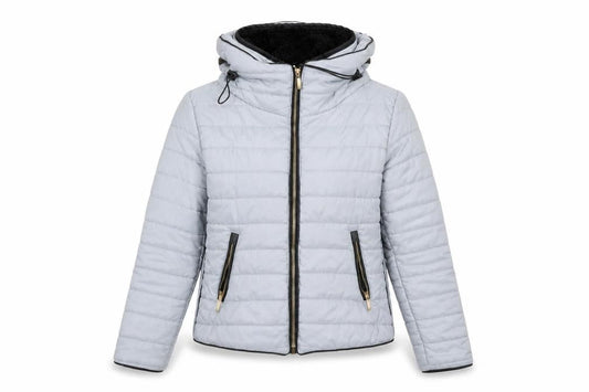 Womens UK Size S Unknown Grey Puffer Jacket