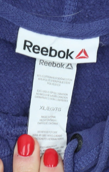 Reebok Blue Pullover Hoodie Unisex XL