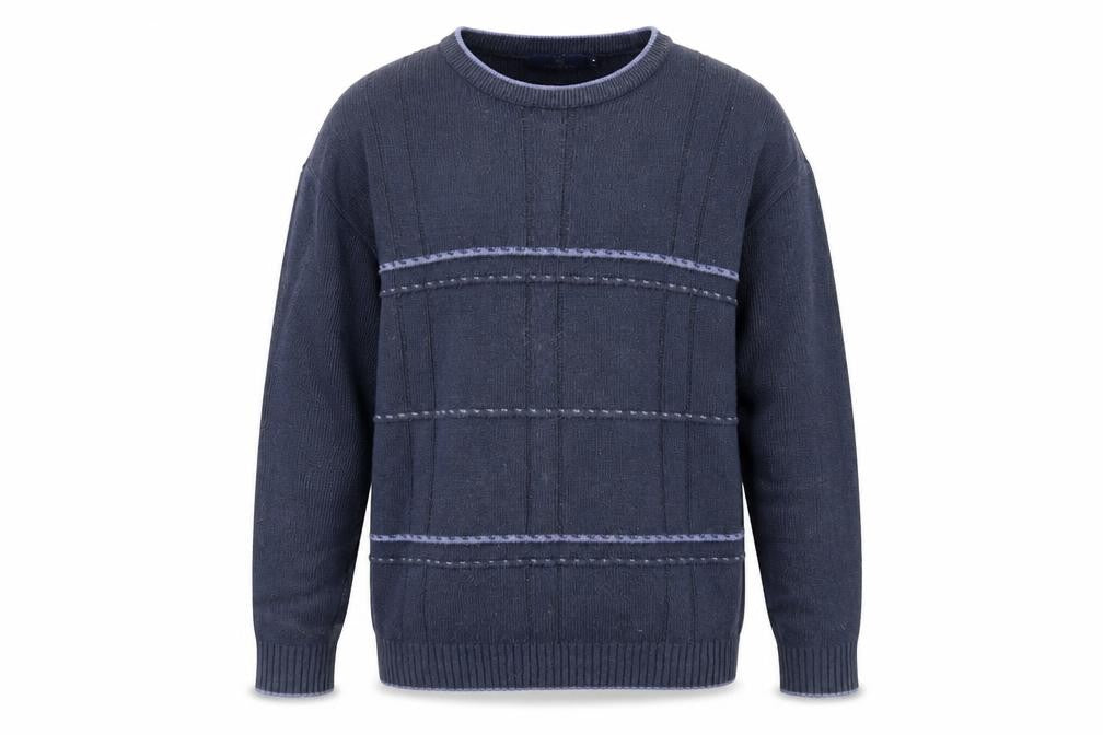 Mens UK Size M Carson Blue Pullover Jumper