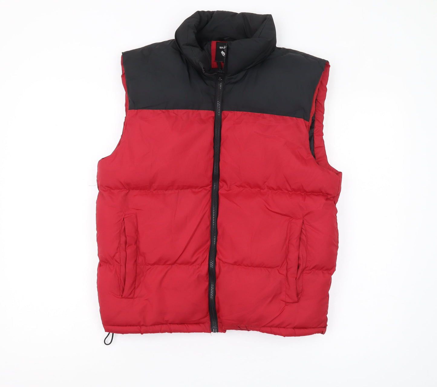 Mens UK Size S Brave Soul Red Puffer Jacket
