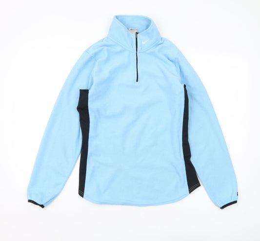 Nike Women's Blue Fleece Pullover Sweatshirt M