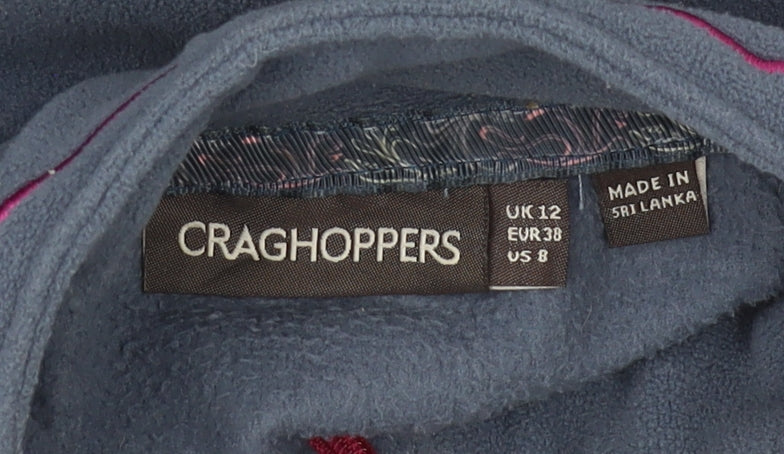Craghoppers Women's Blue Henley Sweatshirt Size 12