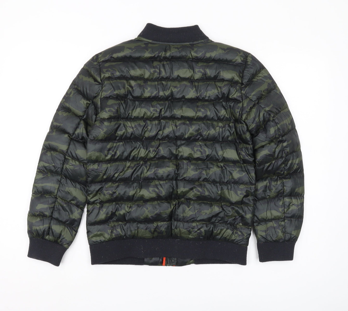 Bossini Boys Green Camouflage Bomber Jacket Size 22