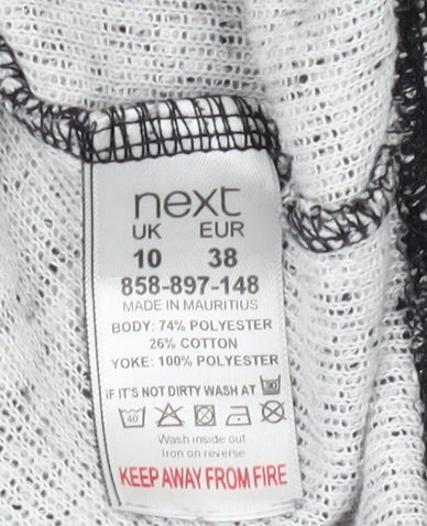 Womens UK Size 10 NEXT Grey  T-Shirt