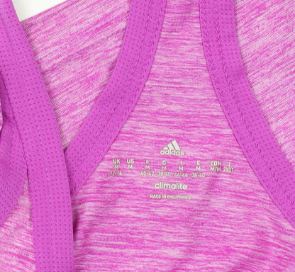 Adidas Women’s Pink Racerback Tank - Medium