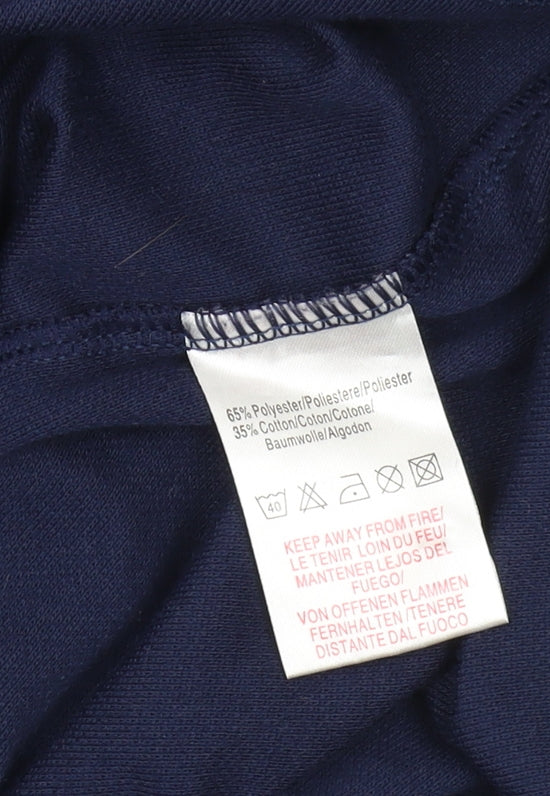 Umbro Men's Blue Short Sleeve Polo Shirt L