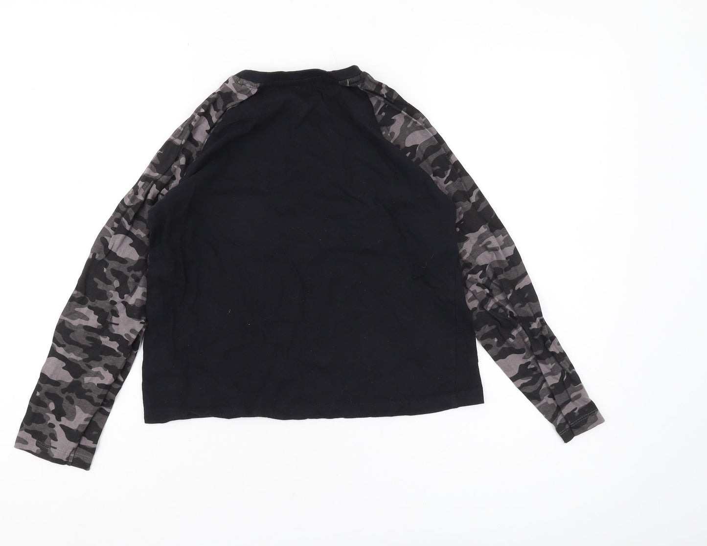 Threadboys Boys Black Camouflage Long Sleeve T-Shirt 9-10 Years