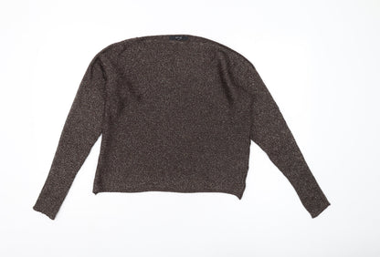 Next Women's Brown Pullover Jumper, Size S, Acrylic Knit