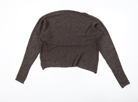 Next Women's Brown Pullover Jumper, Size S, Acrylic Knit