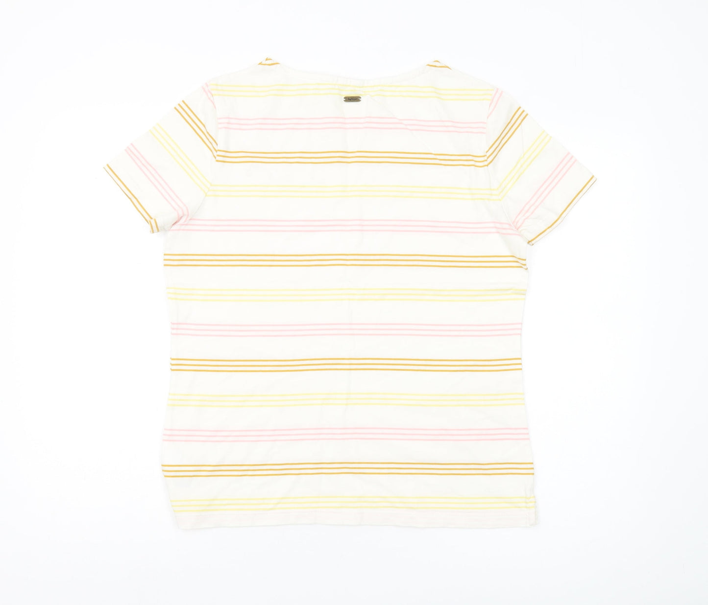 Barbour Women's Multicoloured Striped T-Shirt Size 12