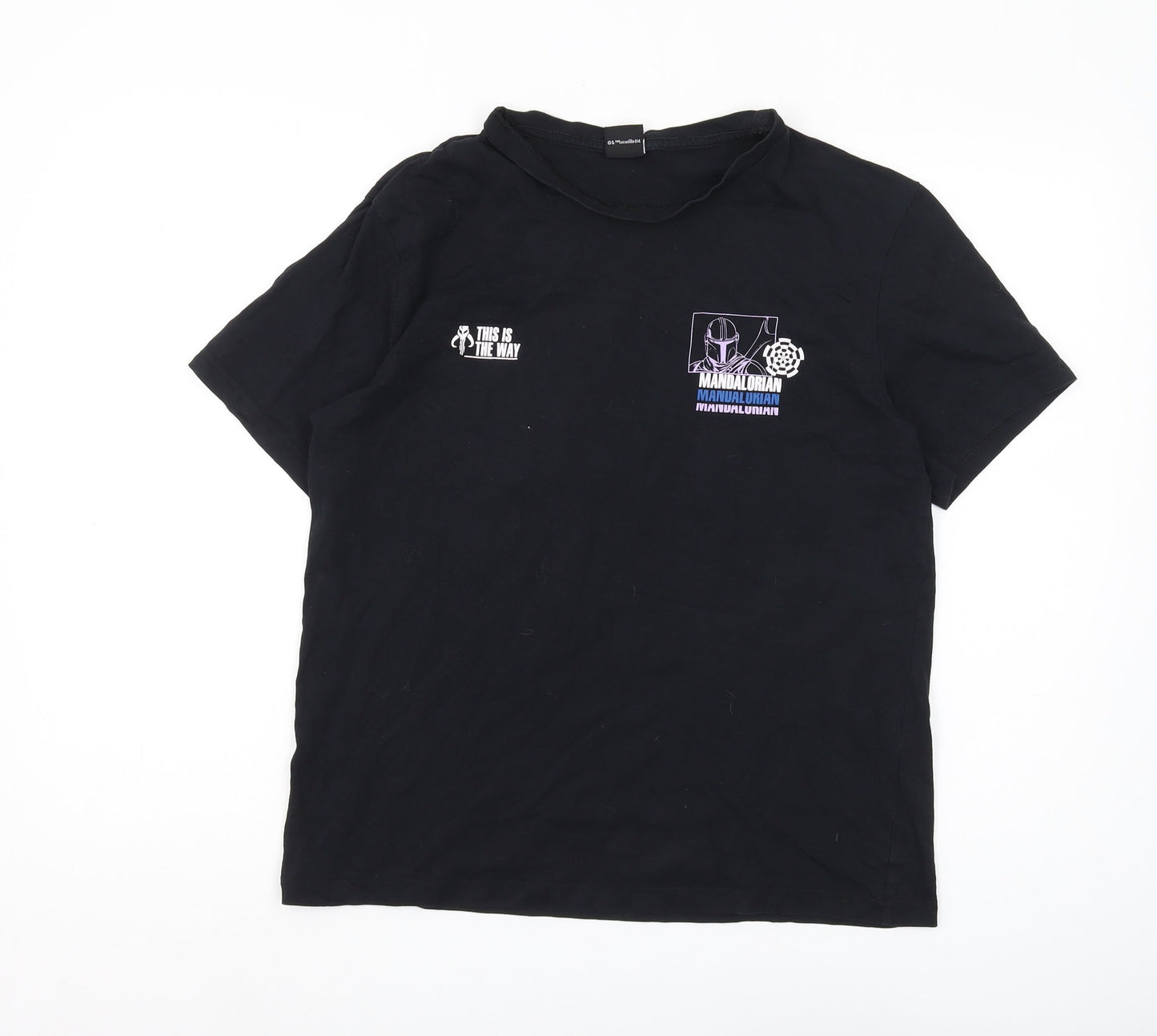 George Men's Black Mandalorian T-Shirt, Medium