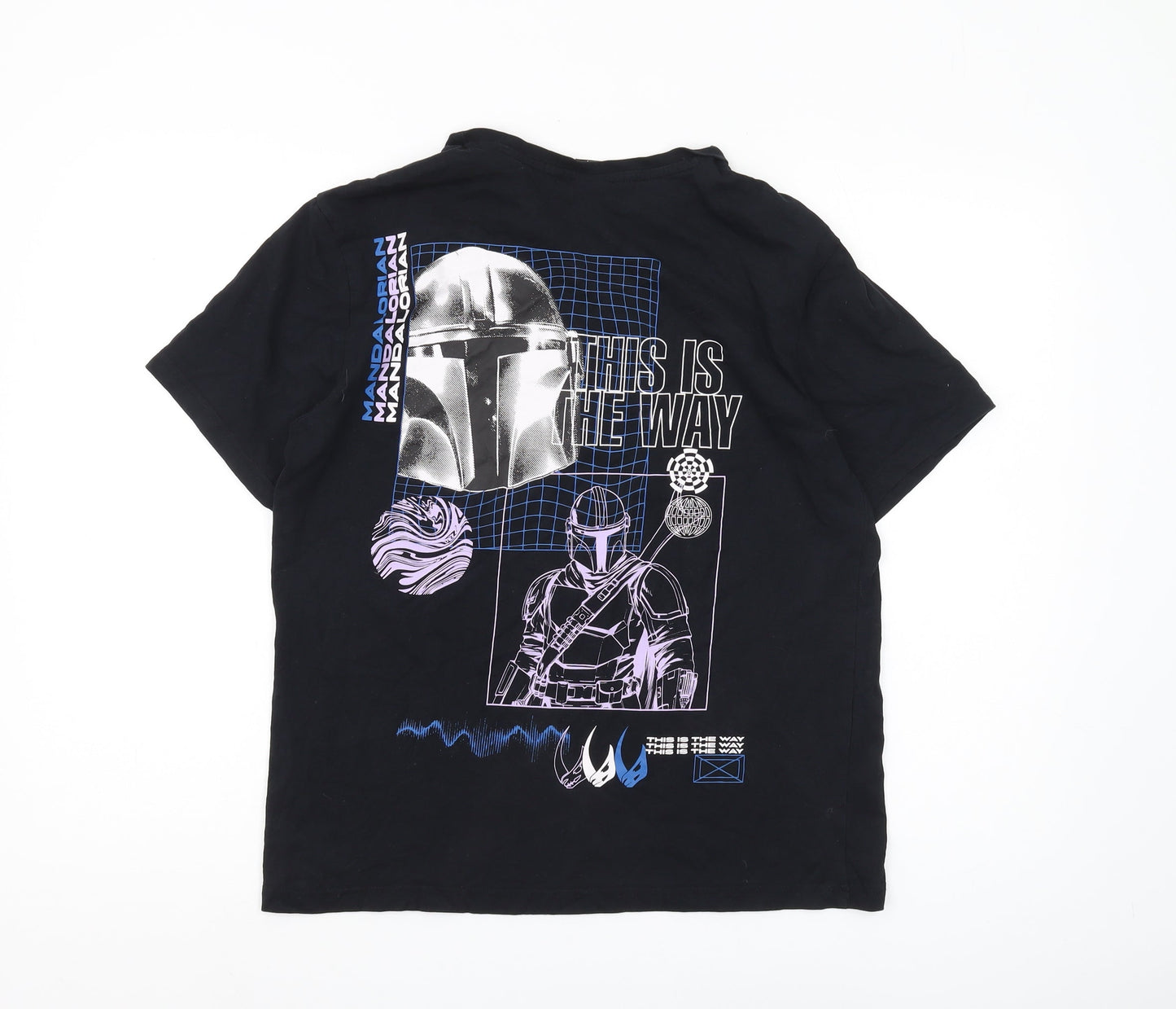 George Men's Black Mandalorian T-Shirt, Medium