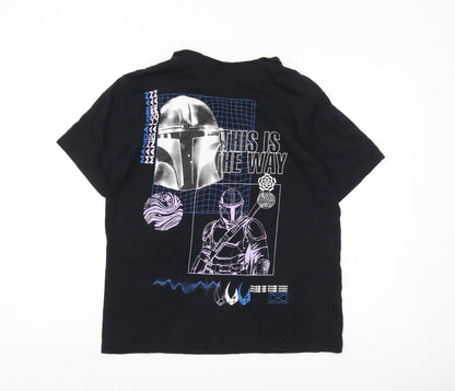 George Men's Black Mandalorian T-Shirt, Medium