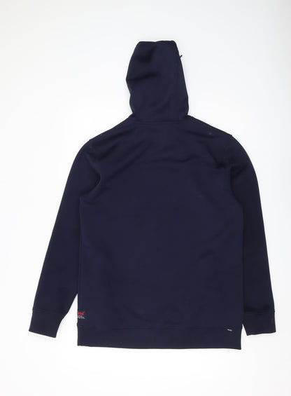 Signal Men's Blue XL Hoodie Pullover with Logo