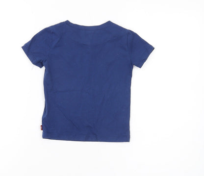 Levi's Boys Blue Logo T-Shirt - Size 3 Years