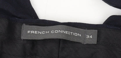 French Connection Men's Black Trousers, Size 34